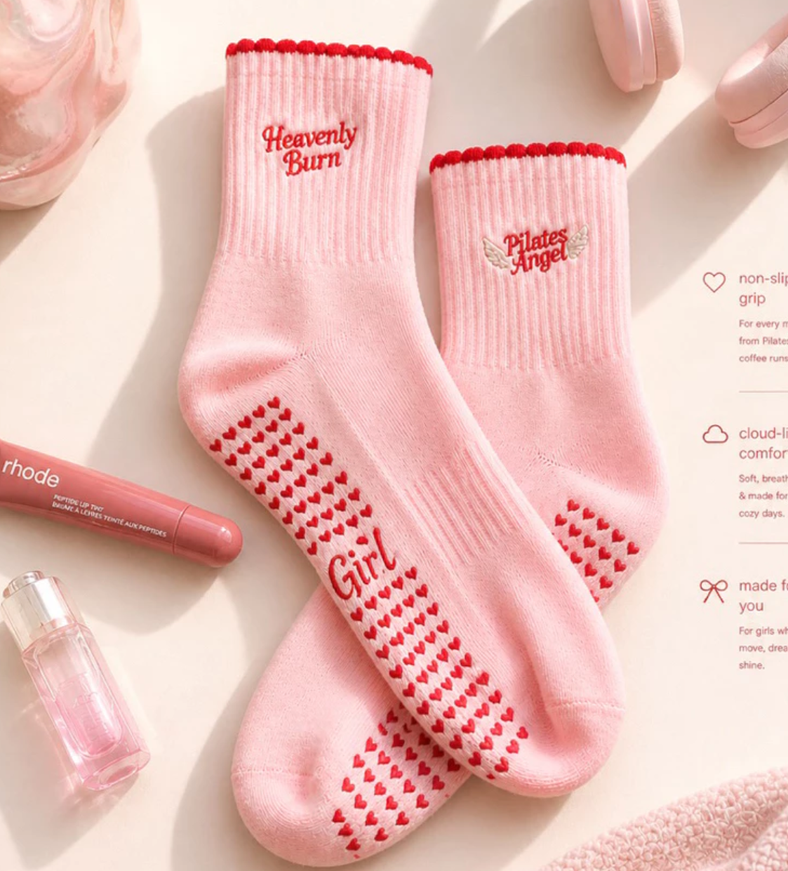 Pilates Angel Grip Socks